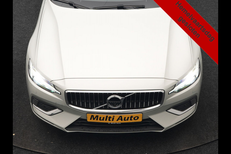 Volvo V60 T6 Recharge AWD Inscription PHEV Long Range 350pk Dealer O.H | Trekhaak Af Fabriek | Panodak | 360 Camera | Harman / Kardon | Lederen Sportstoelen & Stuur Verwarmd | Keyless | Apple Carplay | Virtual | Navigatie | DAB+ | 19"L.M | Plug In Hybrid |