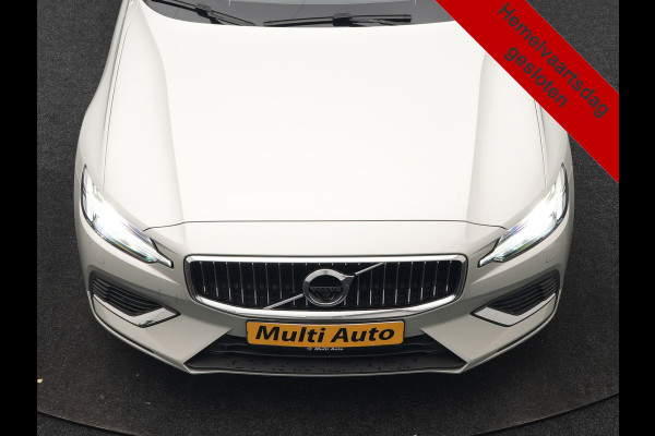 Volvo V60 T6 Recharge AWD Inscription PHEV Long Range 350pk Dealer O.H | Trekhaak Af Fabriek | Panodak | 360 Camera | Harman / Kardon | Lederen Sportstoelen & Stuur Verwarmd | Keyless | Apple Carplay | Virtual | Navigatie | DAB+ | 19"L.M | Plug In Hybrid |