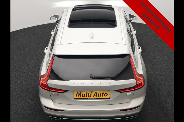 Volvo V60 T6 Recharge AWD Inscription PHEV Long Range 350pk Dealer O.H | Trekhaak Af Fabriek | Panodak | 360 Camera | Harman / Kardon | Lederen Sportstoelen & Stuur Verwarmd | Keyless | Apple Carplay | Virtual | Navigatie | DAB+ | 19"L.M | Plug In Hybrid |