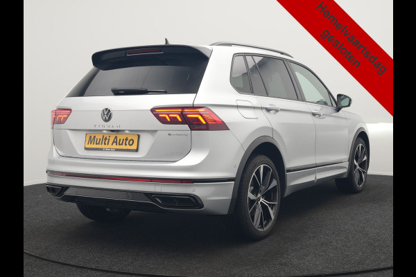Volkswagen Tiguan 1.4 TSI eHybrid R-Line PHEV 245pk Dealer O.H | Trekhaak Af Fabriek | Adaptive Cruise | IQ Light | Adaptive Onderstel | Camera | Alcantara Sportstoelen & Stuur Verwarmd | Blis | Keyless | Sfeerverlichting | Virtual | Navigatie | DAB | 20"L.M | Plug In Hybrid |