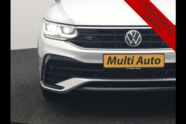 Volkswagen Tiguan 1.4 TSI eHybrid R-Line PHEV 245pk Dealer O.H | Trekhaak Af Fabriek | Adaptive Cruise | IQ Light | Adaptive Onderstel | Camera | Alcantara Sportstoelen & Stuur Verwarmd | Blis | Keyless | Sfeerverlichting | Virtual | Navigatie | DAB | 20"L.M | Plug In Hybrid |