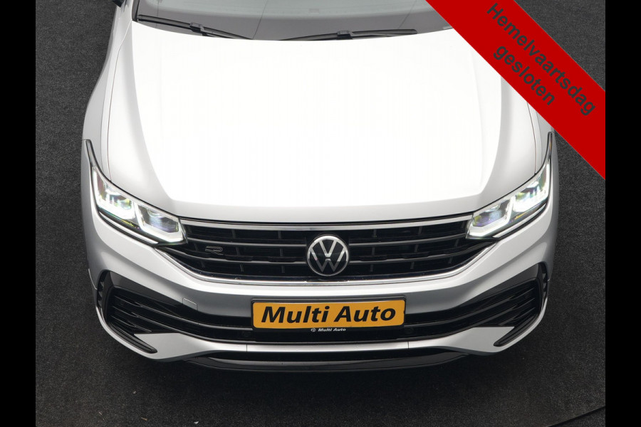 Volkswagen Tiguan 1.4 TSI eHybrid R-Line PHEV 245pk Dealer O.H | Trekhaak Af Fabriek | Adaptive Cruise | IQ Light | Adaptive Onderstel | Camera | Alcantara Sportstoelen & Stuur Verwarmd | Blis | Keyless | Sfeerverlichting | Virtual | Navigatie | DAB | 20"L.M | Plug In Hybrid |