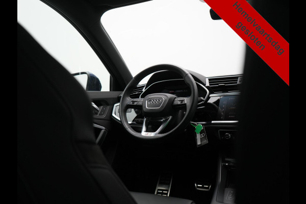 Audi Q3 45 TFSI e S-Line PHEV 245pk Dealer O.H Adaptive Cruise | Camera | Blis | S-line Interieur | Lederen Sportstoelen Verwarmd | Sportstuur | Navigatie | Virtual | DAB | 17"L.M |