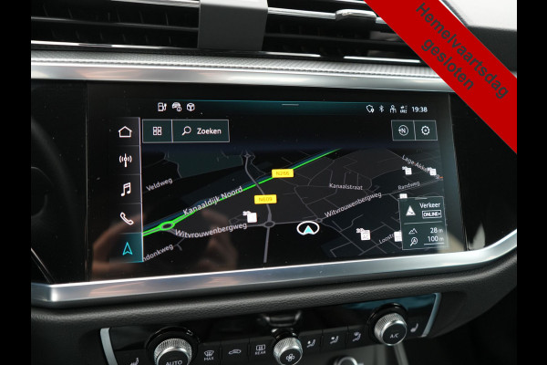 Audi Q3 45 TFSI e S-Line PHEV 245pk Dealer O.H Adaptive Cruise | Camera | Blis | S-line Interieur | Lederen Sportstoelen Verwarmd | Sportstuur | Navigatie | Virtual | DAB | 17"L.M |