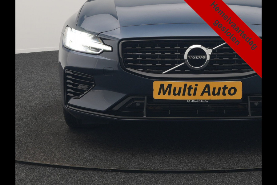 Volvo V60 T6 Recharge AWD R-Design PHEV 340pk Dealer O.H | Trekhaak Af Fabriek | Panodak | Harman / Kardon | Lederen Sportstoelen Memory & Ventilatie | Camera | Keyless | Stuur & Stoelen Verwarmd | Apple Carplay | Virtual | Navigatie | Cruise Control | DAB+ | 18" L.M | Plug In Hybrid |