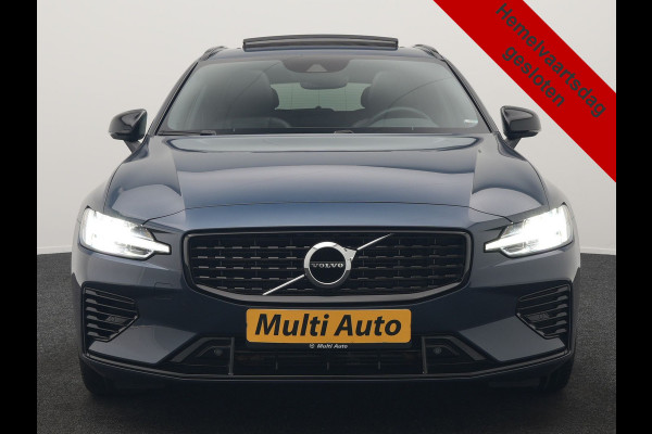 Volvo V60 T6 Recharge AWD R-Design PHEV 340pk Dealer O.H | Trekhaak Af Fabriek | Panodak | Harman / Kardon | Lederen Sportstoelen Memory & Ventilatie | Camera | Keyless | Stuur & Stoelen Verwarmd | Apple Carplay | Virtual | Navigatie | Cruise Control | DAB+ | 18" L.M | Plug In Hybrid |