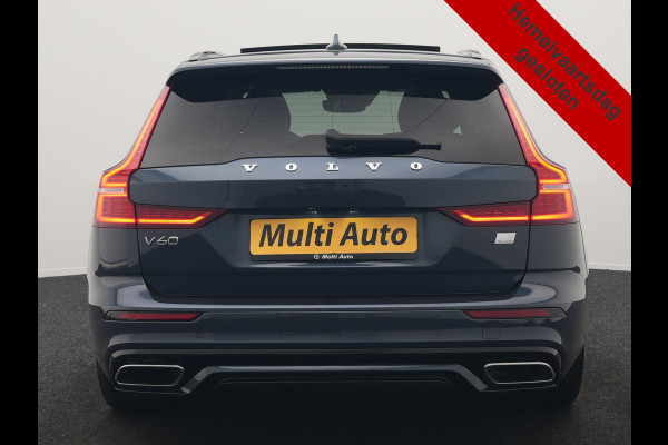 Volvo V60 T6 Recharge AWD R-Design PHEV 340pk Dealer O.H | Trekhaak Af Fabriek | Panodak | Harman / Kardon | Lederen Sportstoelen Memory & Ventilatie | Camera | Keyless | Stuur & Stoelen Verwarmd | Apple Carplay | Virtual | Navigatie | Cruise Control | DAB+ | 18" L.M | Plug In Hybrid |
