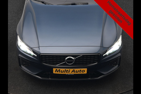 Volvo V60 T6 Recharge AWD R-Design PHEV 340pk Dealer O.H | Trekhaak Af Fabriek | Panodak | Harman / Kardon | Lederen Sportstoelen Memory & Ventilatie | Camera | Keyless | Stuur & Stoelen Verwarmd | Apple Carplay | Virtual | Navigatie | Cruise Control | DAB+ | 18" L.M | Plug In Hybrid |