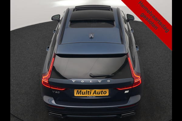 Volvo V60 T6 Recharge AWD R-Design PHEV 340pk Dealer O.H | Trekhaak Af Fabriek | Panodak | Harman / Kardon | Lederen Sportstoelen Memory & Ventilatie | Camera | Keyless | Stuur & Stoelen Verwarmd | Apple Carplay | Virtual | Navigatie | Cruise Control | DAB+ | 18" L.M | Plug In Hybrid |