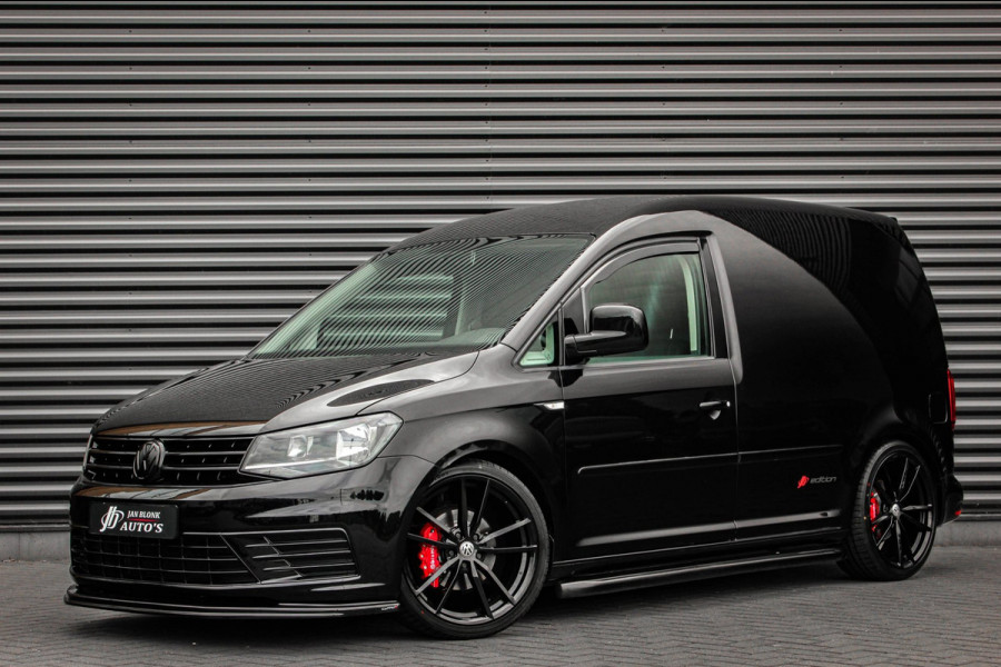 Volkswagen Caddy 2.0 TDI 185PK JB- EDITION MARGE BTW VRIJ/ FULL BLACK / SCHROEFSET / LEDEREN BEKLEDING / NIEUWSTAAT / ELEK- PAKKET