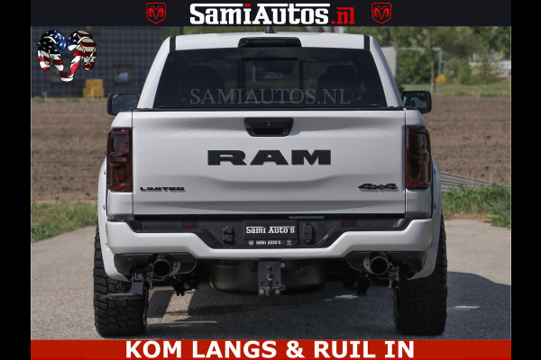 Dodge Ram LIMITED H.O 540PK 706Nm | Massage + Full Option | De Meest Luxe en Volle Pick-Up in zijn Klasse | Comfortabele Dubbele Cabine met Royale 5 Zitplaatsen | BPM vrij | Nu Leverbaar uit Voorraad | Voorraad Nr 2336 - 7700