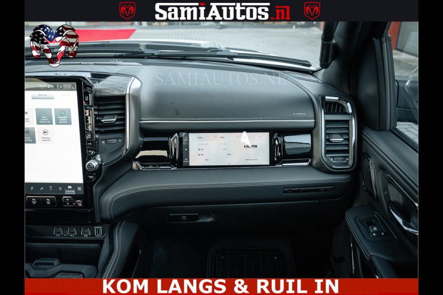 Dodge Ram LIMITED H.O 540PK 706Nm | Massage + Full Option | De Meest Luxe en Volle Pick-Up in zijn Klasse | Comfortabele Dubbele Cabine met Royale 5 Zitplaatsen | BPM vrij | Nu Leverbaar uit Voorraad | Voorraad Nr 2336 - 7700