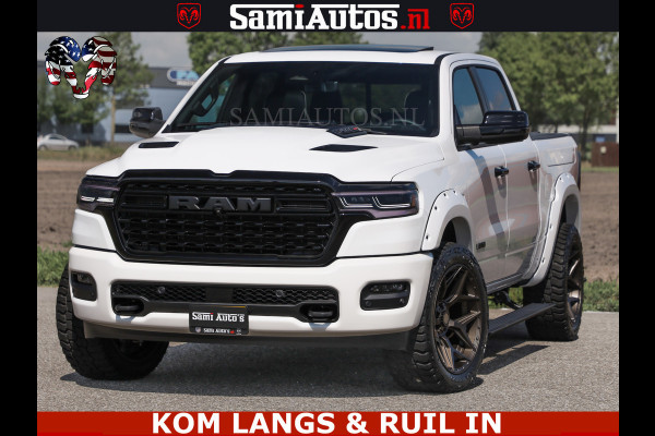 Dodge Ram LIMITED H.O 540PK 706Nm | Massage + Full Option | De Meest Luxe en Volle Pick-Up in zijn Klasse | Comfortabele Dubbele Cabine met Royale 5 Zitplaatsen | BPM vrij | Nu Leverbaar uit Voorraad | Voorraad Nr 2336 - 7700
