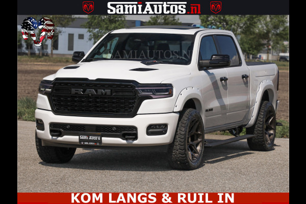 Dodge Ram LIMITED H.O 540PK 706Nm | Massage + Full Option | De Meest Luxe en Volle Pick-Up in zijn Klasse | Comfortabele Dubbele Cabine met Royale 5 Zitplaatsen | BPM vrij | Nu Leverbaar uit Voorraad | Voorraad Nr 2336 - 7700