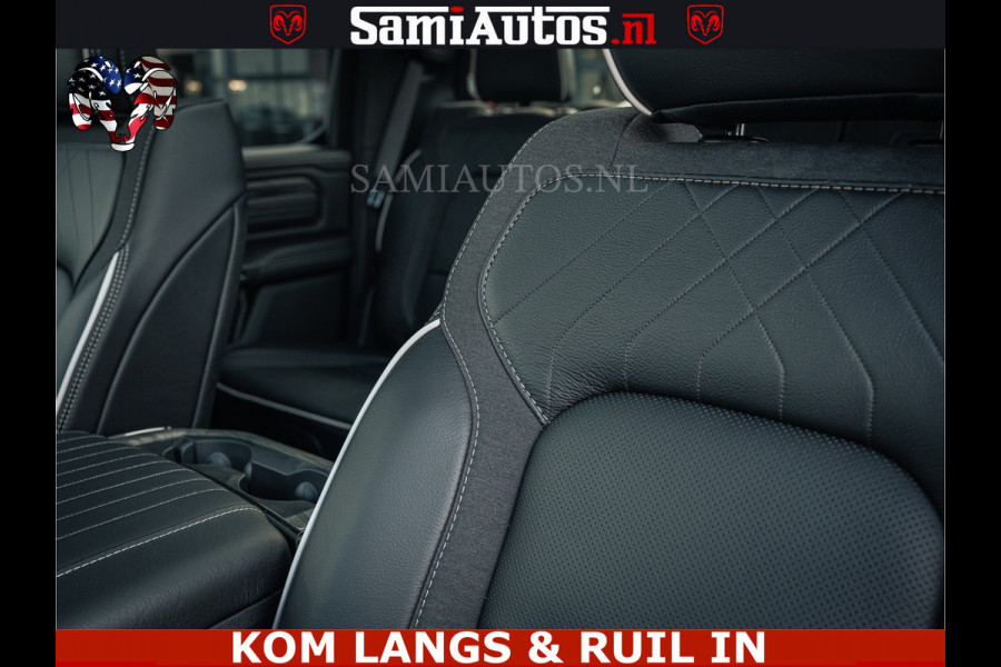 Dodge Ram LIMITED H.O 540PK 706Nm | Massage + Full Option | De Meest Luxe en Volle Pick-Up in zijn Klasse | Comfortabele Dubbele Cabine met Royale 5 Zitplaatsen | BPM vrij | Nu Leverbaar uit Voorraad | Voorraad Nr 2336 - 7700