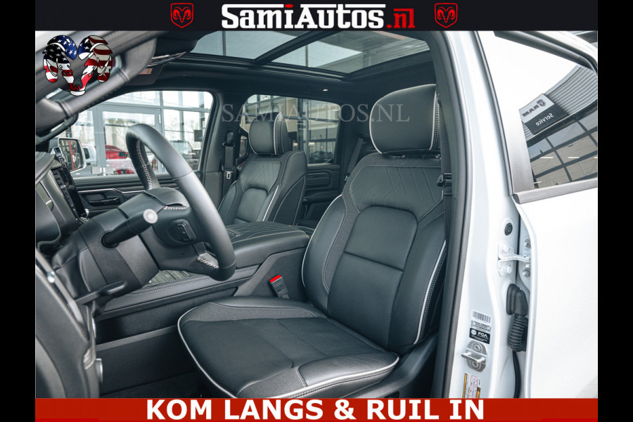 Dodge Ram LIMITED H.O 540PK 706Nm | Massage + Full Option | De Meest Luxe en Volle Pick-Up in zijn Klasse | Comfortabele Dubbele Cabine met Royale 5 Zitplaatsen | BPM vrij | Nu Leverbaar uit Voorraad | Voorraad Nr 2336 - 7700