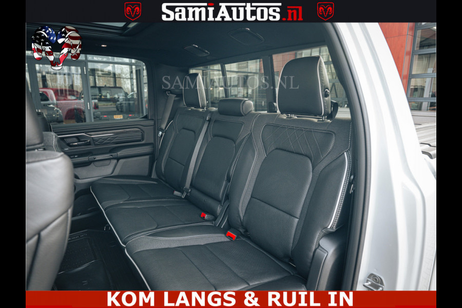 Dodge Ram LIMITED H.O 540PK 706Nm | Massage + Full Option | De Meest Luxe en Volle Pick-Up in zijn Klasse | Comfortabele Dubbele Cabine met Royale 5 Zitplaatsen | BPM vrij | Nu Leverbaar uit Voorraad | Voorraad Nr 2336 - 7700