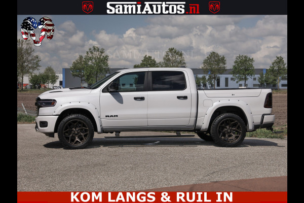 Dodge Ram LIMITED H.O 540PK 706Nm | Massage + Full Option | De Meest Luxe en Volle Pick-Up in zijn Klasse | Comfortabele Dubbele Cabine met Royale 5 Zitplaatsen | BPM vrij | Nu Leverbaar uit Voorraad | Voorraad Nr 2336 - 7700