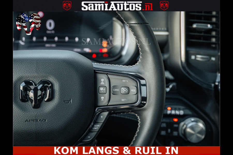 Dodge Ram LIMITED H.O 540PK 706Nm | Massage + Full Option | De Meest Luxe en Volle Pick-Up in zijn Klasse | Comfortabele Dubbele Cabine met Royale 5 Zitplaatsen | BPM vrij | Nu Leverbaar uit Voorraad | Voorraad Nr 2336 - 7700