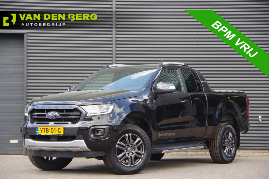 Ford Ranger 2.0 EcoBlue Wildtrak Supercab 4X4 213PK AUT. 3.5T TREKHAAK, ADAPT. CRUISE, LED, NAVI, CAMERA, CLIMA, STOELVERWARMING, NL AUTO, N