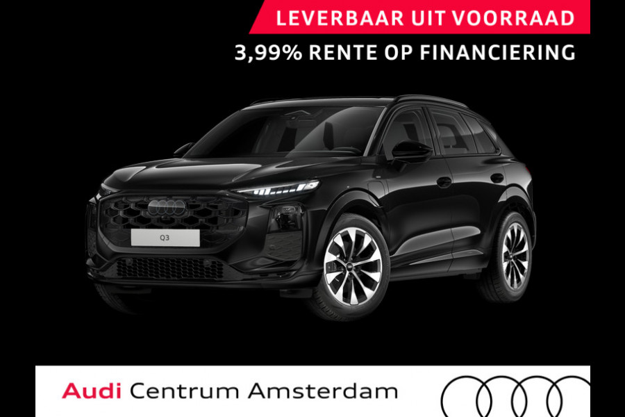 Audi Q3 S edition e-hybrid 272 pk | Techniekpakket plus | Panorama-glasdak | Optiekpakket zwart-glanzend | Trekhaak mech. zwenkbaar |
