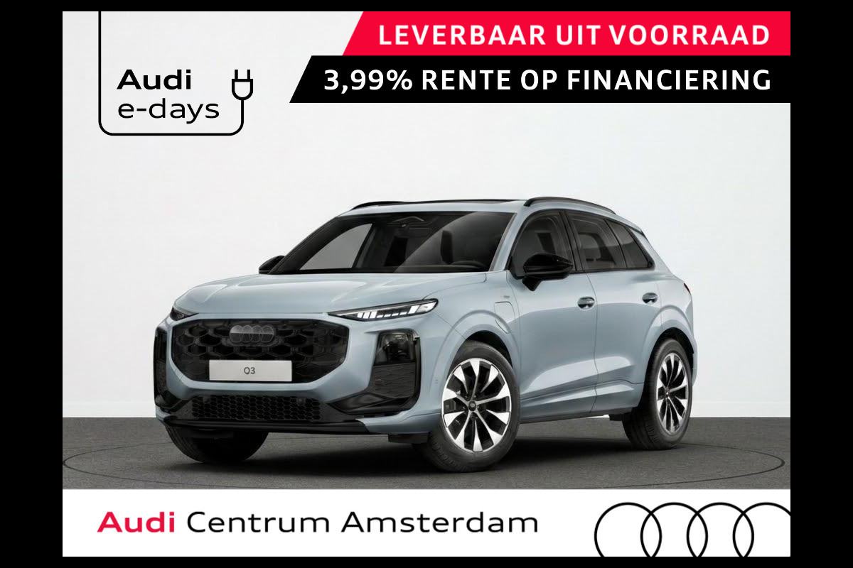 Audi Q3 S edition e-hybrid 272 pk | Techniekpakket plus | Panorama-glasdak | Optiekpakket zwart-glanzend | Trekhaak mech. zwenkbaar |