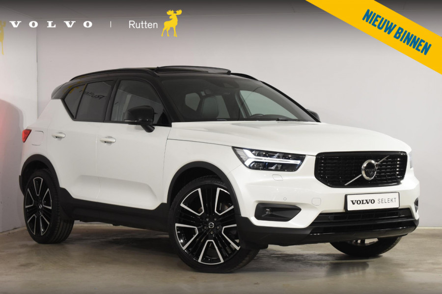 Volvo XC40 T5 262PK Automaat Recharge R-Design / Adaptive cruise control / Leren bekleding / Elektrische stoelen met geheugen / Elektrisch glazen schuif-kanteldak / Harman Kardon / Stoel- en stuurverwarming / Elektrische achterklep / Trekhaak / 21" velgen / Achteruitrijcamera