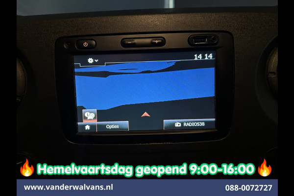 Opel Movano 2.3 CDTI 145pk L2H2 Euro6 Airco | Imperiaal | Trap | Camera | Navigatie | 2500kg Trekhaak Cruisecontrol, Parkeersensoren, Bijrijdersbank