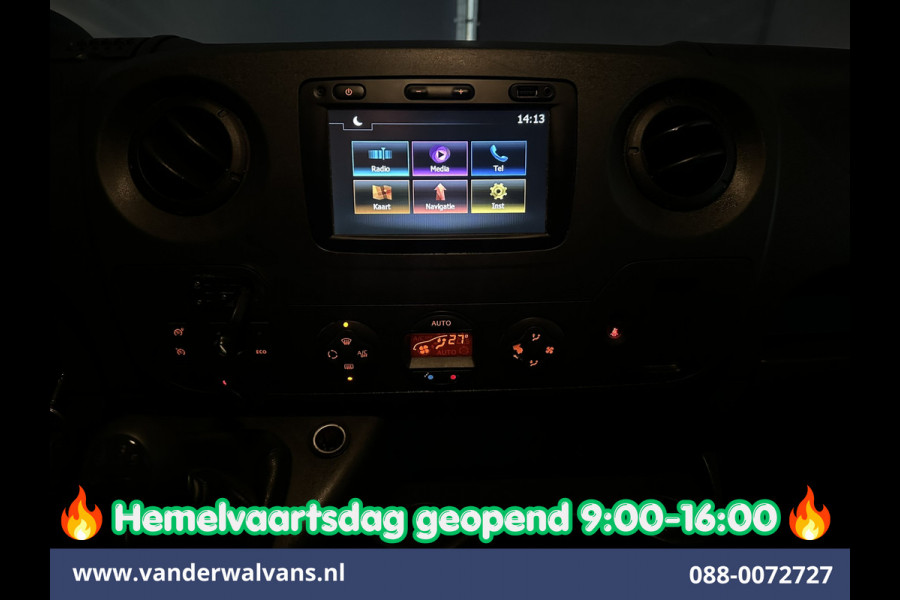 Opel Movano 2.3 CDTI 145pk L2H2 Euro6 Airco | Imperiaal | Trap | Camera | Navigatie | 2500kg Trekhaak Cruisecontrol, Parkeersensoren, Bijrijdersbank