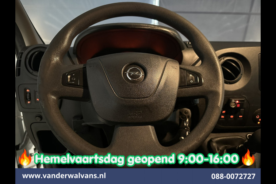 Opel Movano 2.3 CDTI 145pk L2H2 Euro6 Airco | Imperiaal | Trap | Camera | Navigatie | 2500kg Trekhaak Cruisecontrol, Parkeersensoren, Bijrijdersbank