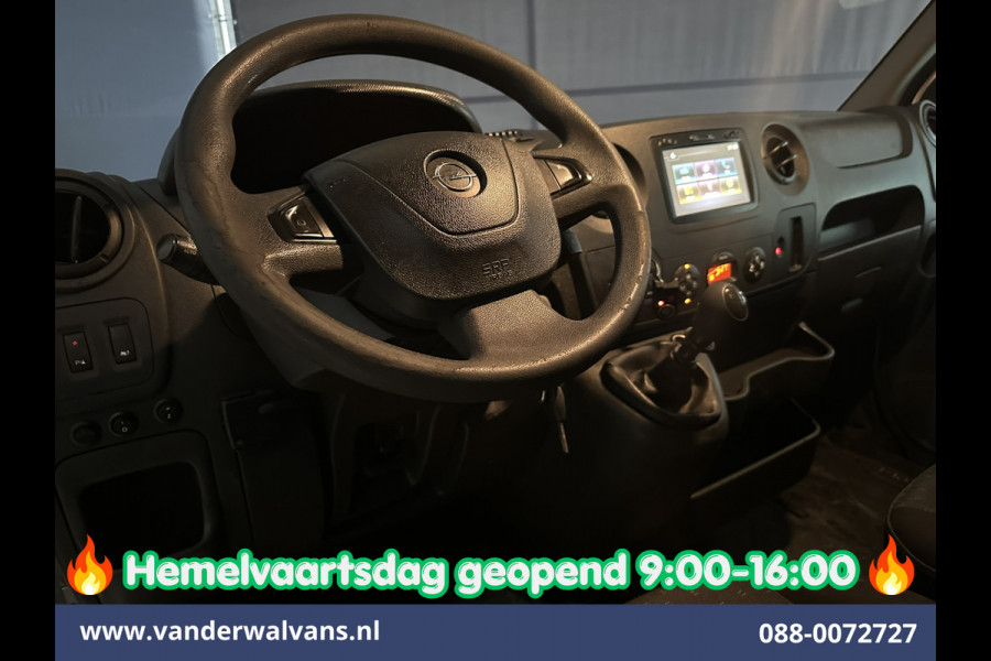 Opel Movano 2.3 CDTI 145pk L2H2 Euro6 Airco | Imperiaal | Trap | Camera | Navigatie | 2500kg Trekhaak Cruisecontrol, Parkeersensoren, Bijrijdersbank