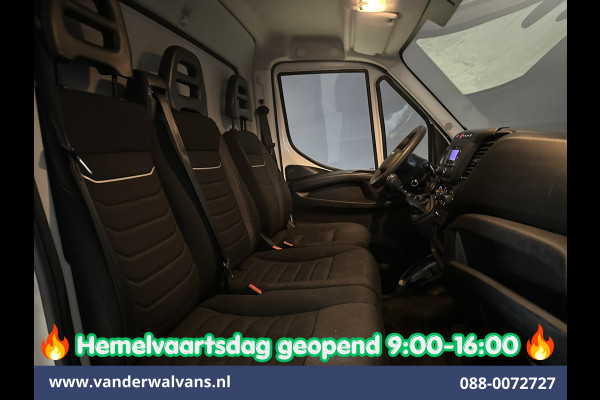 Iveco Daily 35C16H 157pk Dubbel Lucht Bakwagen 4.35m lang Laadklep Euro6 Airco | 980kg laadvermogen Bijrijdersbank