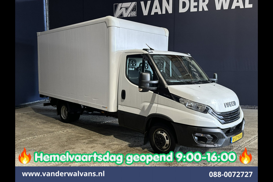Iveco Daily 35C16H 157pk Dubbel Lucht Bakwagen 4.35m lang Laadklep Euro6 Airco | 980kg laadvermogen Bijrijdersbank