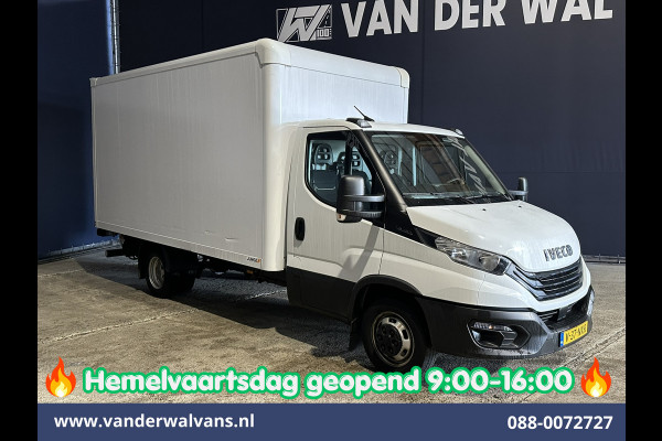 Iveco Daily 35C16H 157pk Dubbel Lucht Bakwagen 4.35m lang Laadklep Euro6 Airco | 980kg laadvermogen Bijrijdersbank