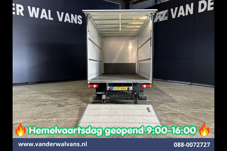 Iveco Daily 35C16H 157pk Dubbel Lucht Bakwagen 4.35m lang Laadklep Euro6 Airco | 980kg laadvermogen Bijrijdersbank