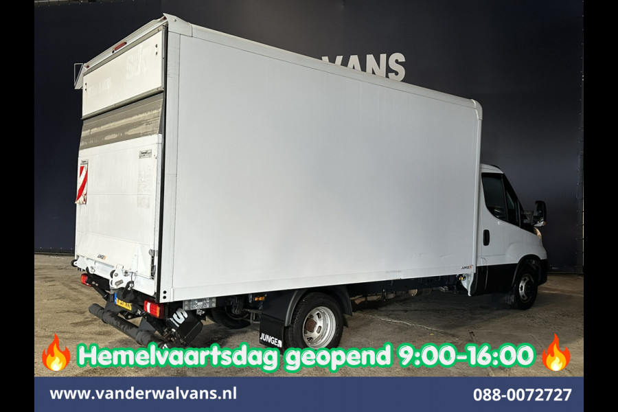 Iveco Daily 35C16H 157pk Dubbel Lucht Bakwagen 4.35m lang Laadklep Euro6 Airco | 980kg laadvermogen Bijrijdersbank