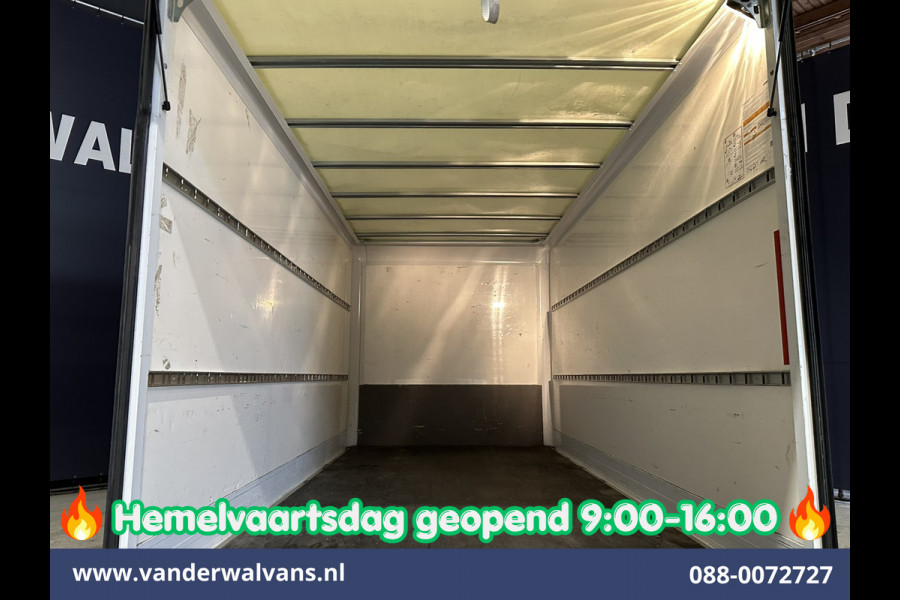 Iveco Daily 35C16H 157pk Dubbel Lucht Bakwagen 4.35m lang Laadklep Euro6 Airco | 980kg laadvermogen Bijrijdersbank