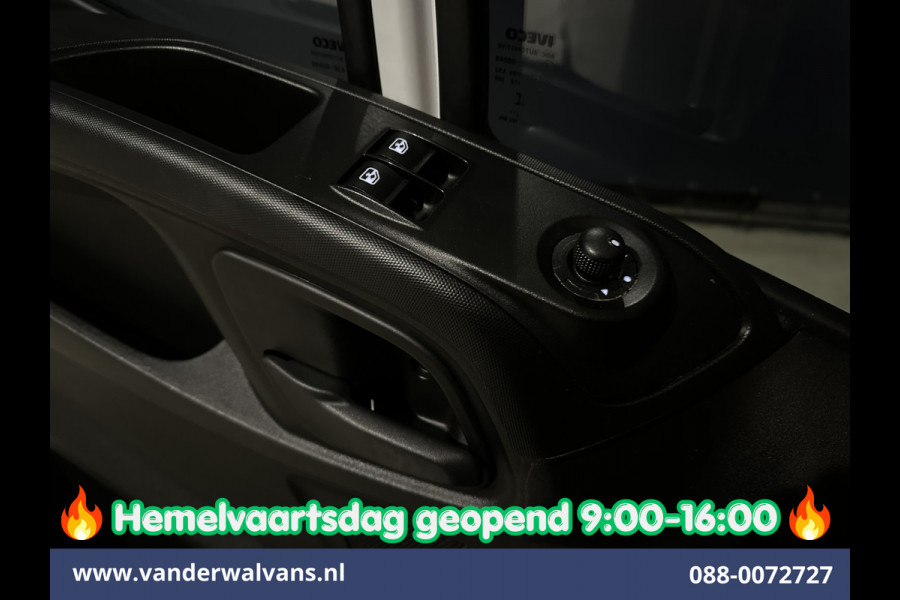 Iveco Daily 35C16H 157pk Dubbel Lucht Bakwagen 4.35m lang Laadklep Euro6 Airco | 980kg laadvermogen Bijrijdersbank