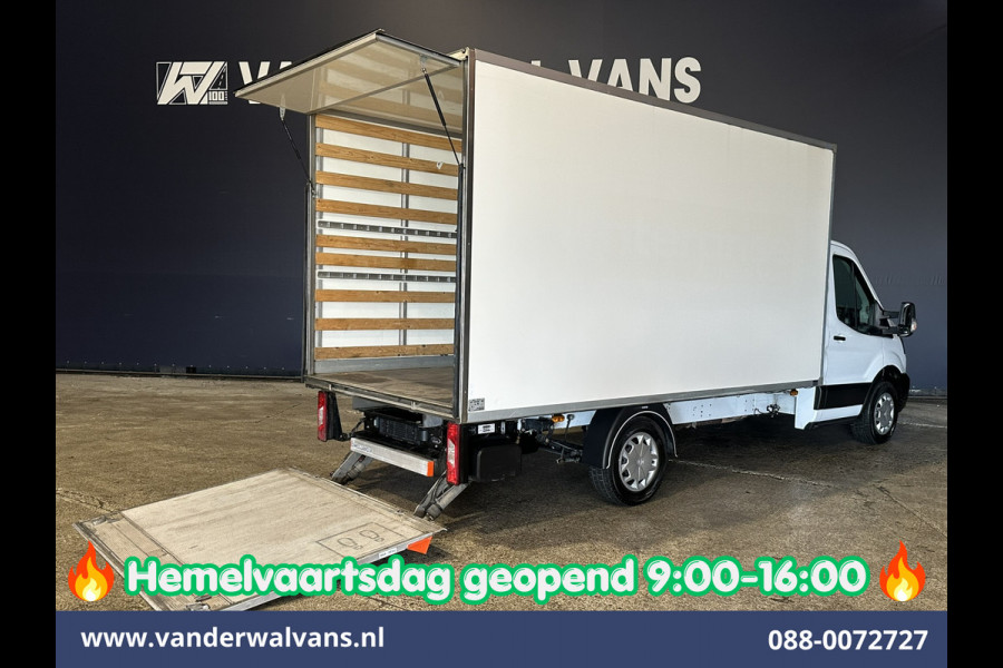 Ford Transit 2.0 TDCI 160pk Bakwagen Laadklep Euro6 Airco | Lat om lat Betimmering | Cruisecontrol Verwarmde voorruit, Bijrijdersbank, 1231kg laadvermogen