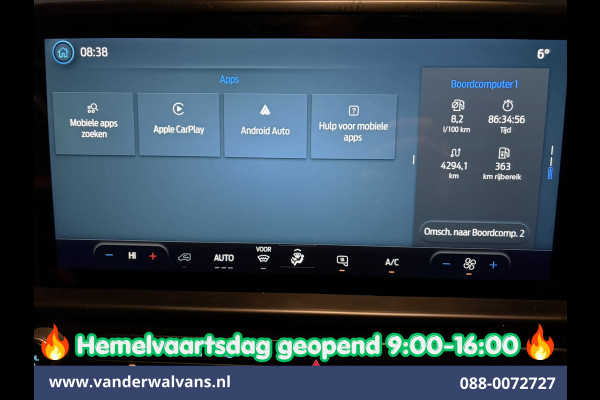 Ford Transit Custom 2.0 TDCI 136pk L2H1 Euro6 Airco | Camera | Apple Carplay | LED | Cruisecontrol | Verwarmde voorruit Android Auto, Parkeersensoren, Bijrijdersbank, 2800kg trekvermogen