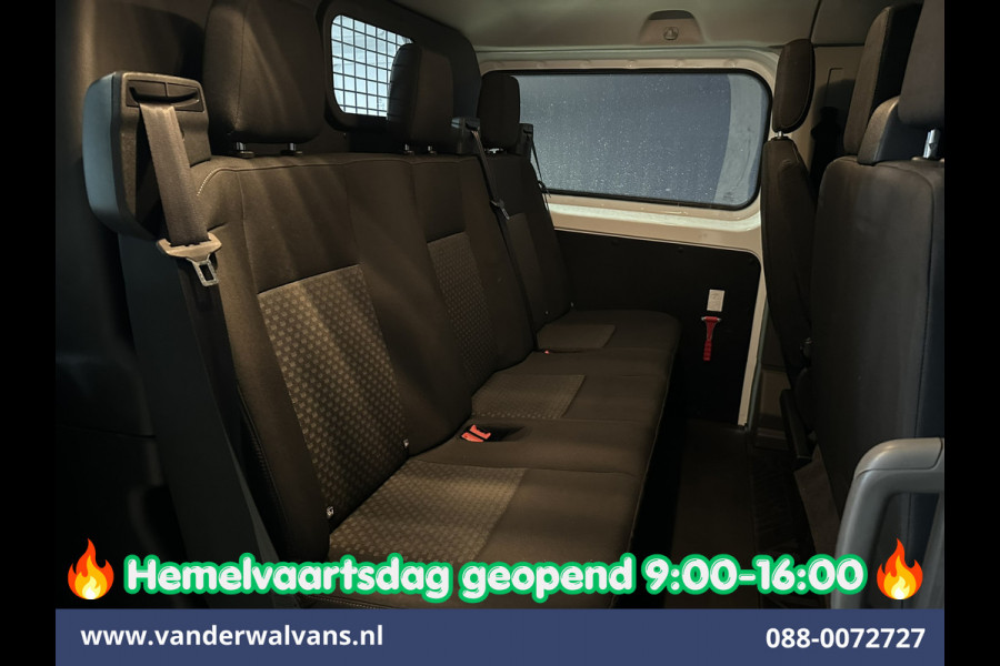 Ford Transit Custom 2.0 TDCI 131pk L2H1 Dubbele Cabine Euro6 Airco | 6-Zits | LED | Cruisecontrol | Parkeersensoren Achterklep, 2800kg trekvermogen