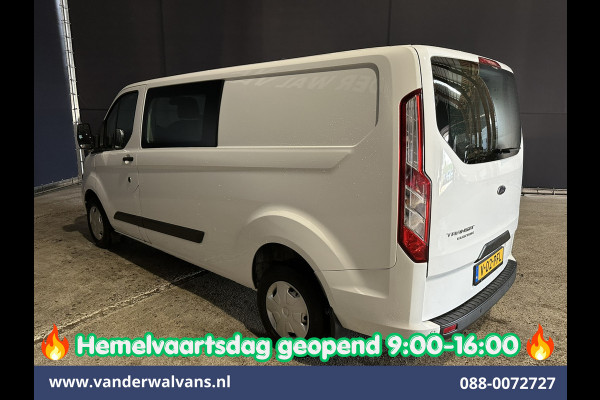 Ford Transit Custom 2.0 TDCI 131pk L2H1 Dubbele Cabine Euro6 Airco | 6-Zits | LED | Cruisecontrol | Parkeersensoren Achterklep, 2800kg trekvermogen