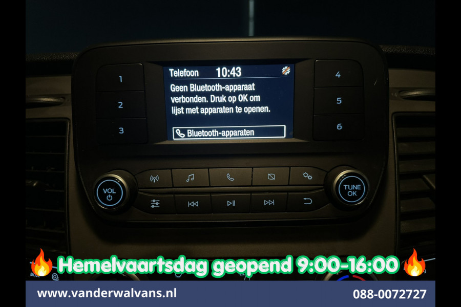 Ford Transit Custom 2.0 TDCI 131pk L2H1 Dubbele Cabine Euro6 Airco | 6-Zits | LED | Cruisecontrol | Parkeersensoren Achterklep, 2800kg trekvermogen