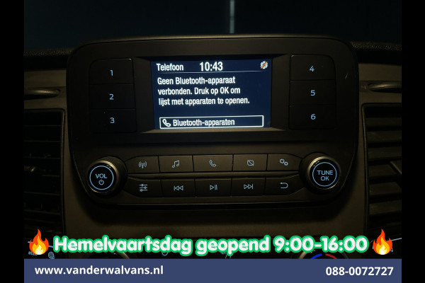 Ford Transit Custom 2.0 TDCI 131pk L2H1 Dubbele Cabine Euro6 Airco | 6-Zits | LED | Cruisecontrol | Parkeersensoren Achterklep, 2800kg trekvermogen