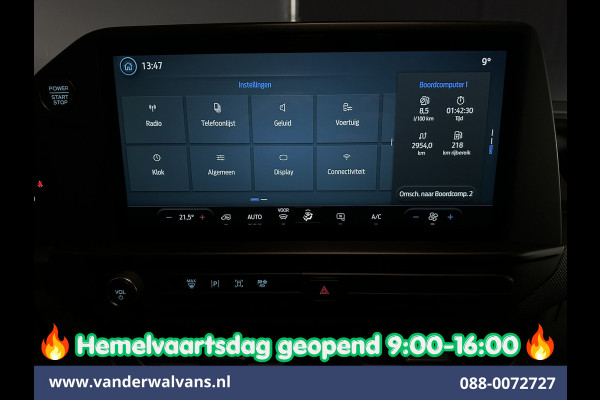 Ford Transit Custom 2.0 TDCI 136pk L2H1 Fabrieksgarantie Euro6 Airco | Camera | LED | Apple Carplay | Cruisecontrol Android Auto, Leder, Verwarmde voorruit, Parkeersensoren, Bijrijdersbank, 2740kg trekvermogen