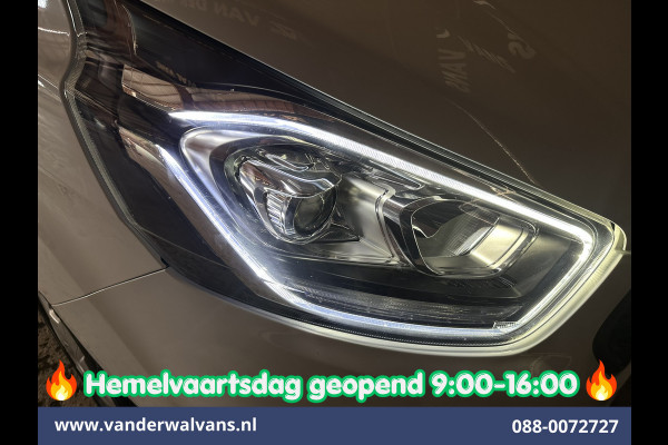 Ford Transit Custom 2.0 TDCI 131pk L2H1 Dubbele Cabine Inrichting Euro6 Airco | 5-Zits | Camera | Cruisecontrol | LED Parkeersensoren, Stoelverwarming, Achterklep, Dakdragers, 2800kg trekvermogen
