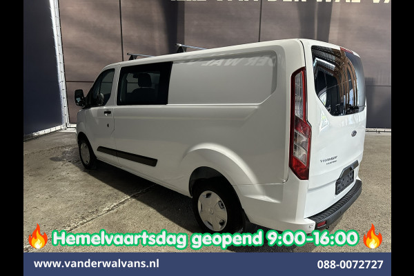 Ford Transit Custom 2.0 TDCI 131pk L2H1 Dubbele Cabine Inrichting Euro6 Airco | 5-Zits | Camera | Cruisecontrol | LED Parkeersensoren, Stoelverwarming, Achterklep, Dakdragers, 2800kg trekvermogen