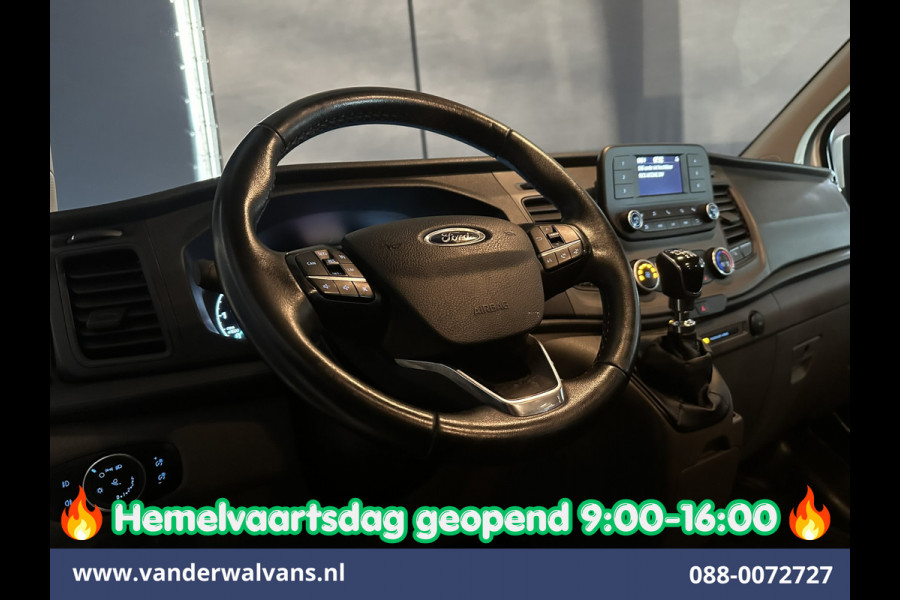 Ford Transit Custom 2.0 TDCI 131pk L2H1 Dubbele Cabine Inrichting Euro6 Airco | 5-Zits | Camera | Cruisecontrol | LED Parkeersensoren, Stoelverwarming, Achterklep, Dakdragers, 2800kg trekvermogen