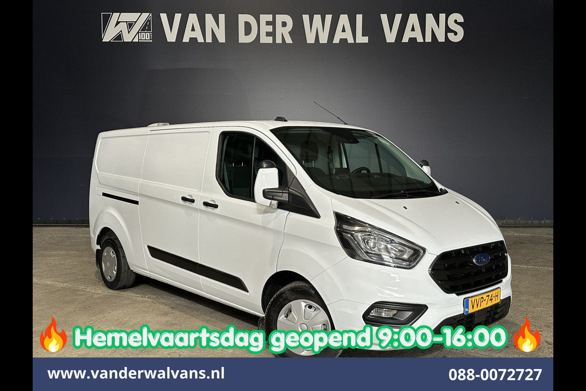 Ford Transit Custom 2.0 TDCI 130pk L2H1 Inrichting Euro6 Airco | Camera | 2800kg Trekhaak | LED | Android Auto Cruisecontrol, Verwarmde voorruit, Stoelverwarming, Parkeersensoren, Bijrijdersbank