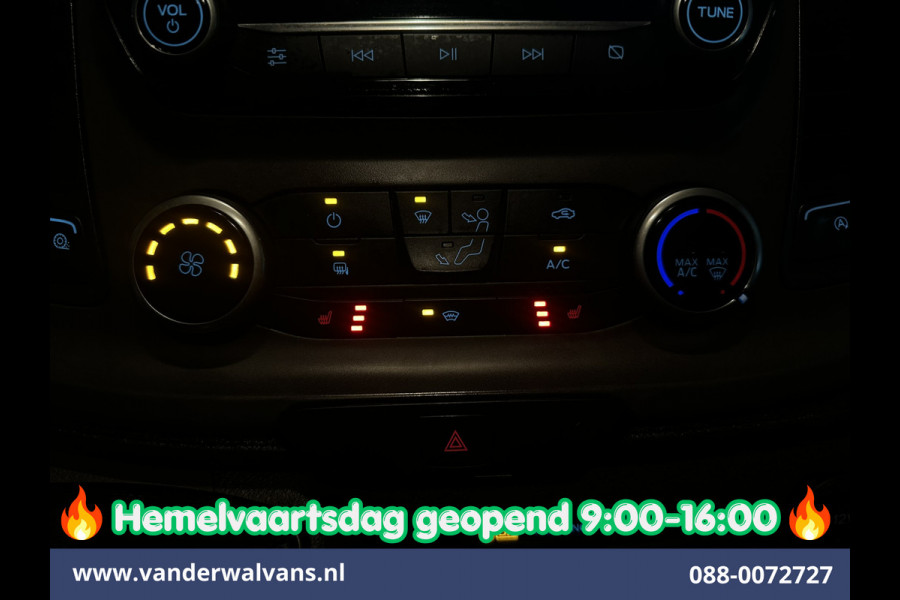Ford Transit Custom 2.0 TDCI L1H1 Inrichting Euro6 Airco | Camera | LED | Cruisecontrol | Stoelverwarming | 2500kg Trekhaak Verwarmde voorruit, Parkeersensoren, Bijrijdersbank